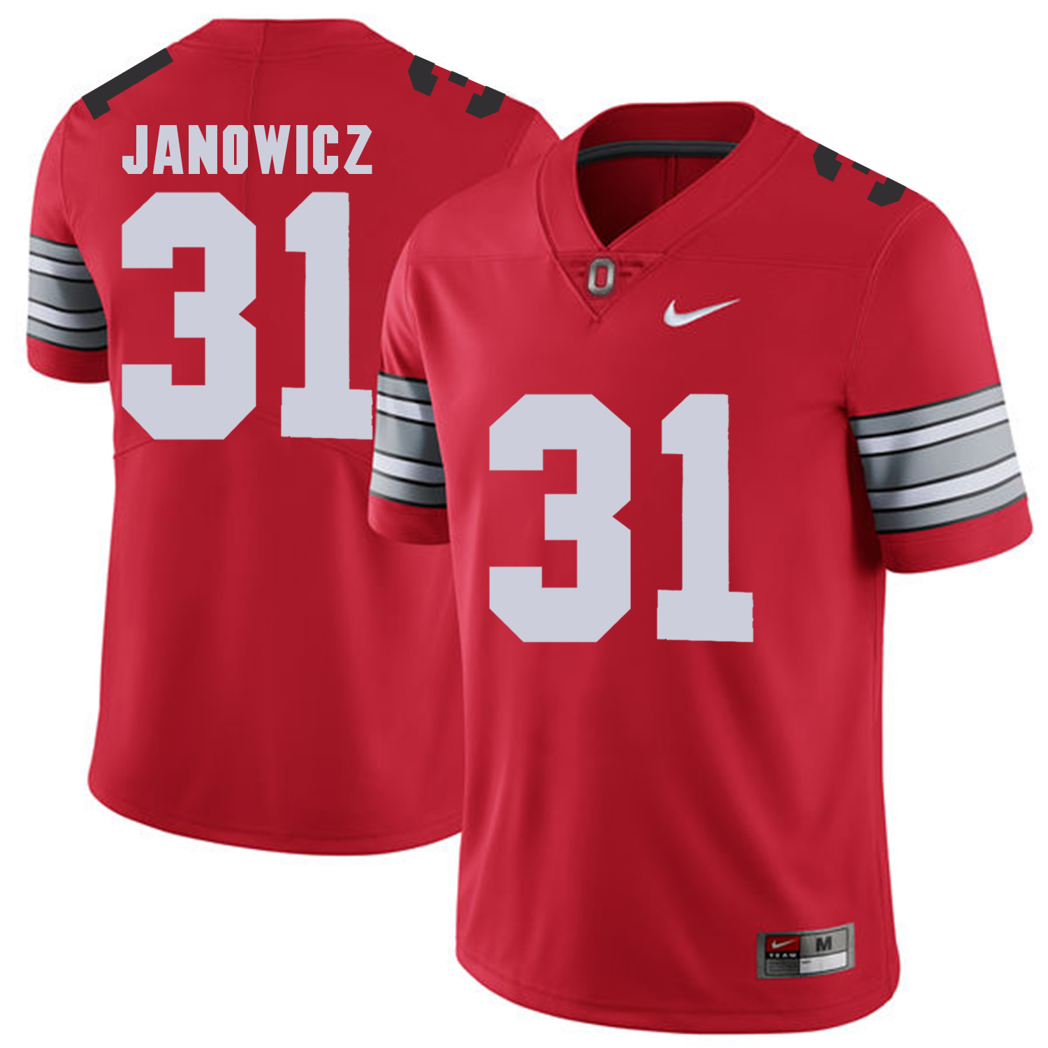 Men Ohio State #31 Janowicz Red Customized NCAA Jerseys